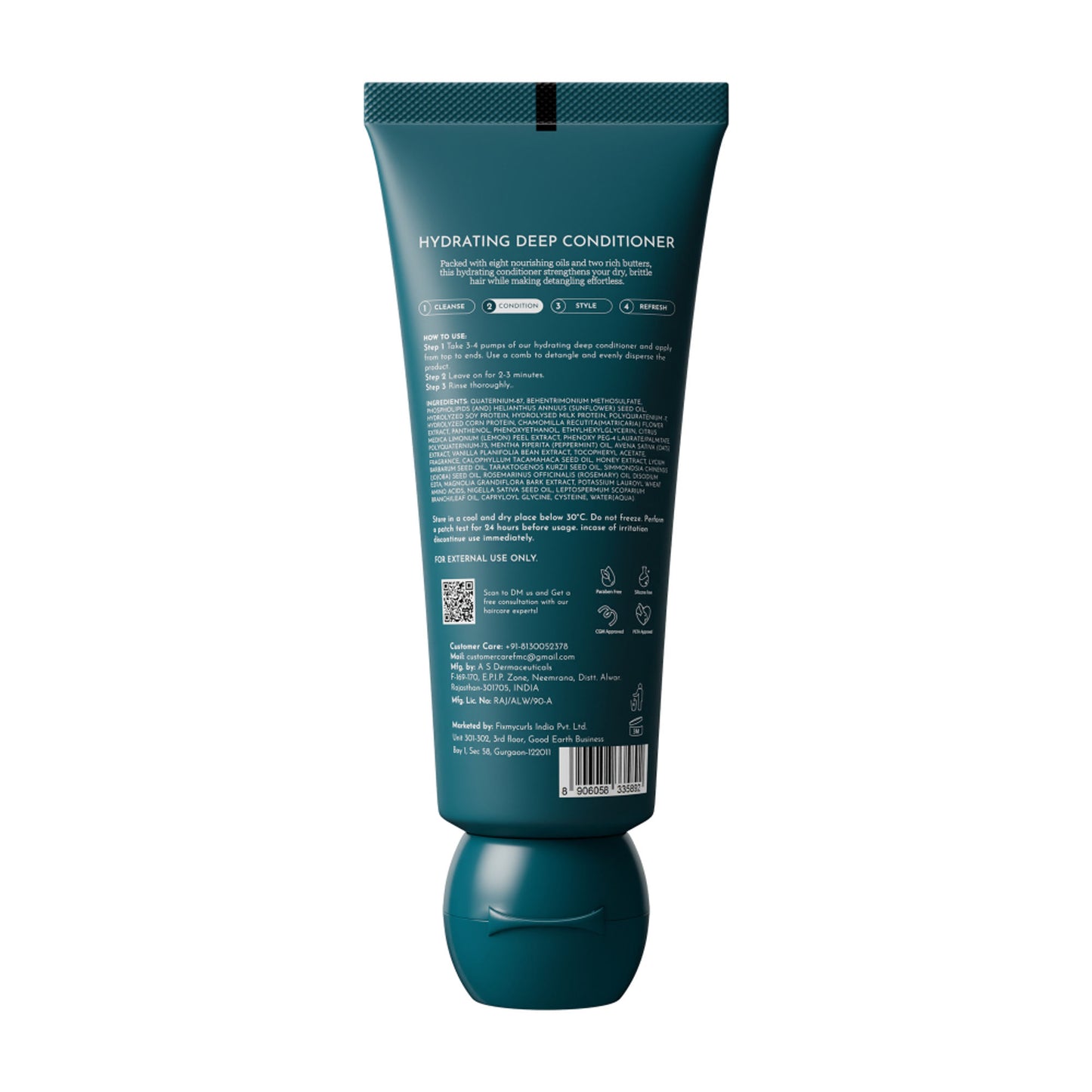 Fix My Curls Hydrating Deep Conditioner For Curly And Wavy Hair