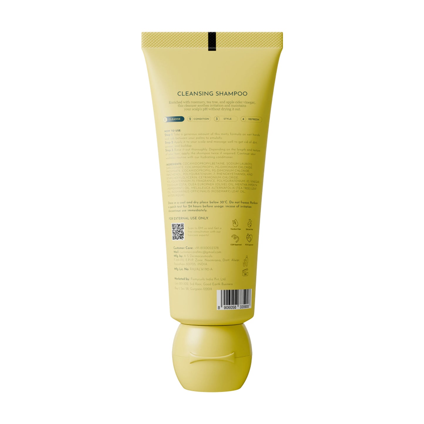 Fix My Curls Cleansing Shampoo For Curly And Wavy Hair