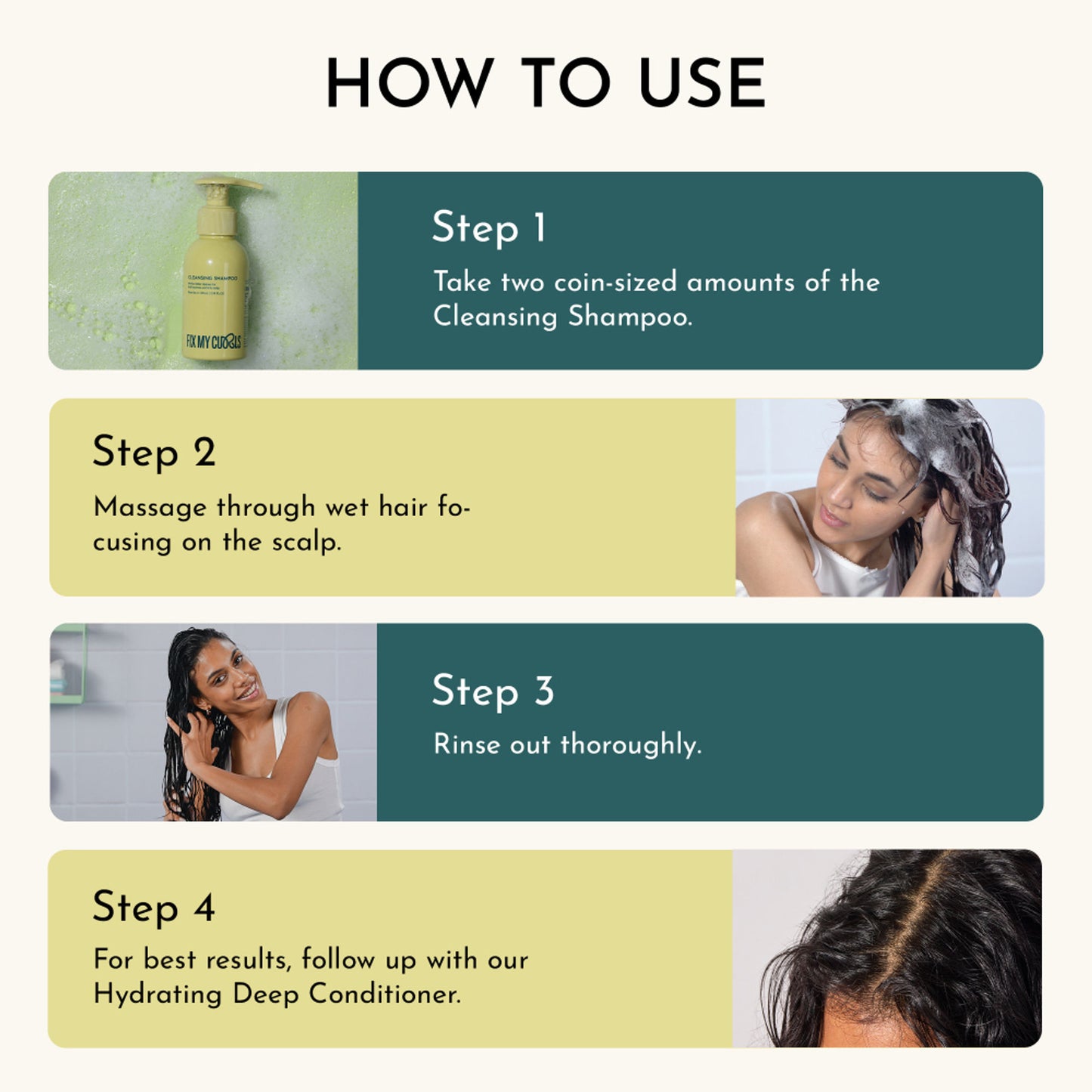 Fix My Curls Cleansing Shampoo For Curly And Wavy Hair