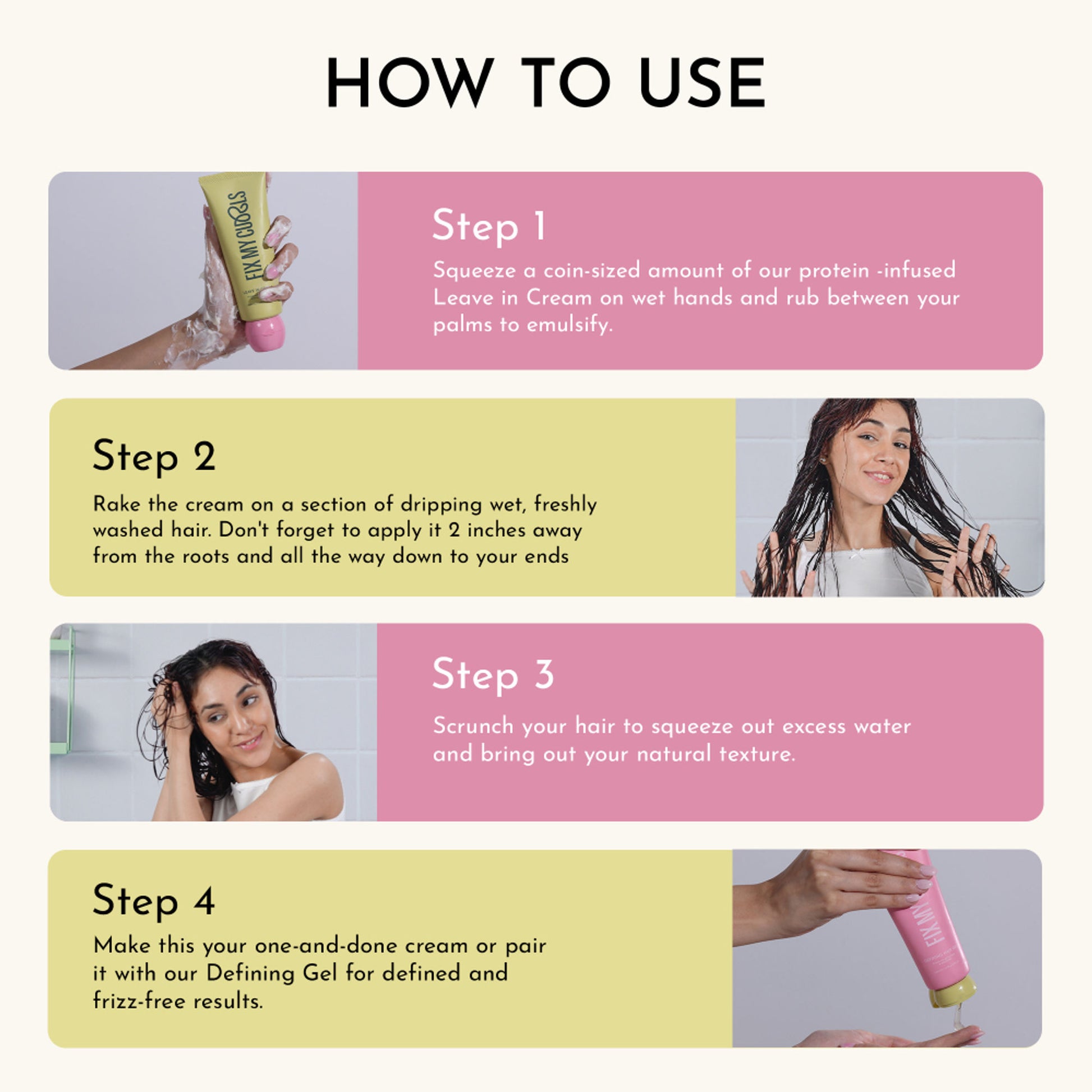 Fix My Curls Leave In Cream For Curly And Wavy Hair