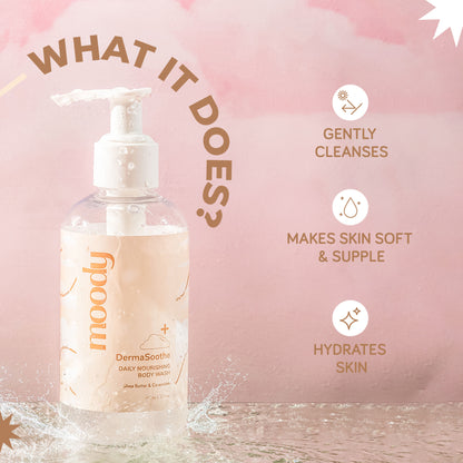Moody DermaSoothe Softening Body Wash with Ceramides & Rice