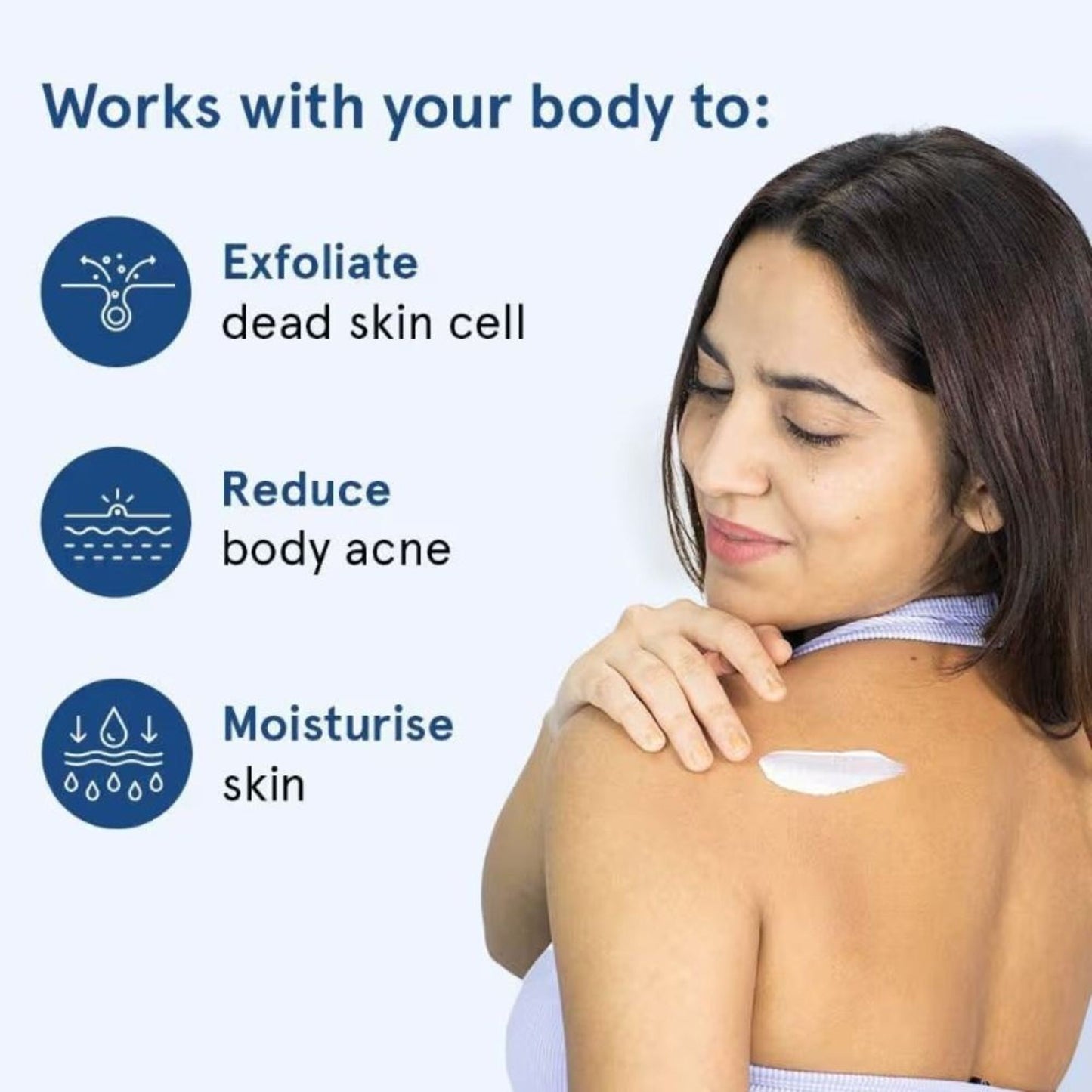 Be Bodywise 1% Salicylic Acid Body Wash + 5% Lactic Acid Body Lotion - Helps Prevent Body Acne