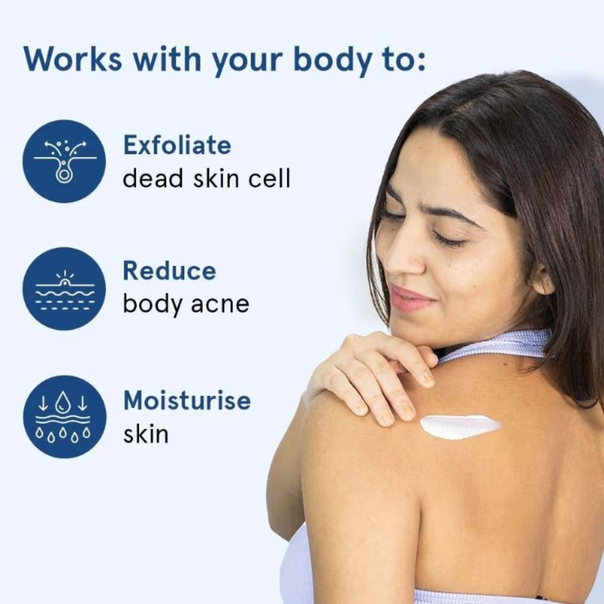 Be Bodywise 1% Salicylic Acid Body Wash + 5% Lactic Acid Body Lotion - Helps Prevent Body Acne