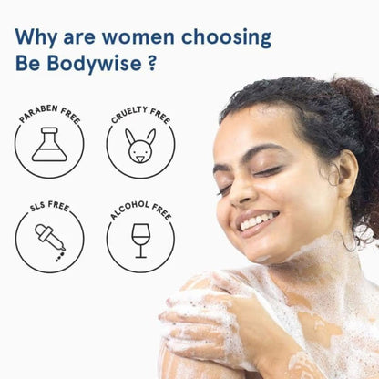 Be Bodywise 1% Salicylic Acid Body Wash + 5% Lactic Acid Body Lotion - Helps Prevent Body Acne