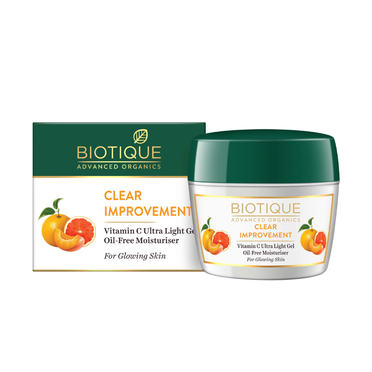 Biotique Advanced Organics Clear Improvement Vitamin C Ultra Light Gel moisturizer, oil-free and hydrating facial skincare product