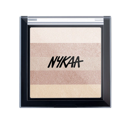 Nykaa Cosmetics Glow Goals! Shimmer Brick Highlighter Palette - Good Old Gold