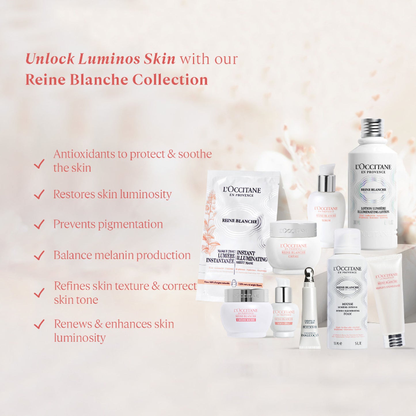 L'Occitane Reine Blanche Targeted Overnight Care