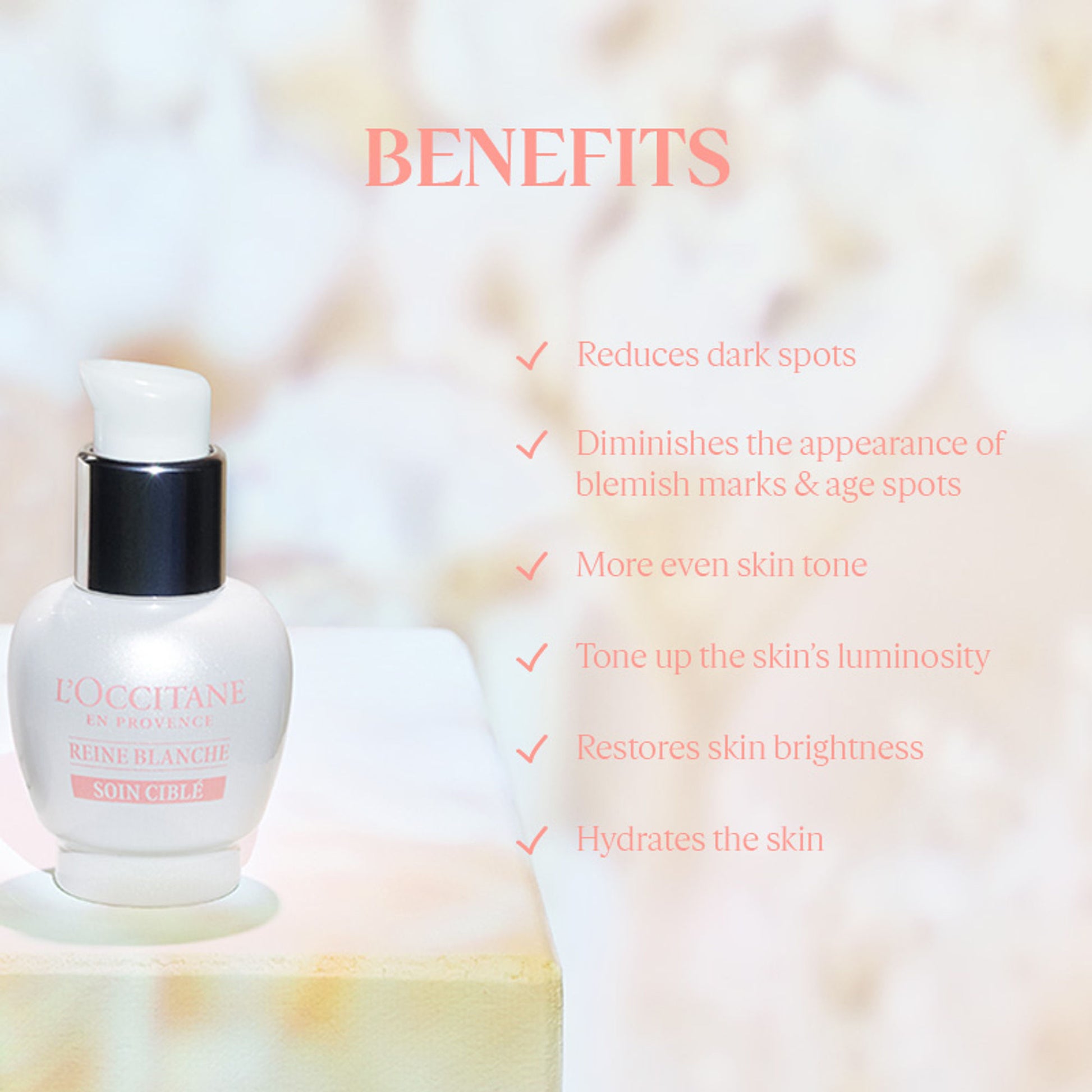 L'Occitane Reine Blanche Targeted Overnight Care