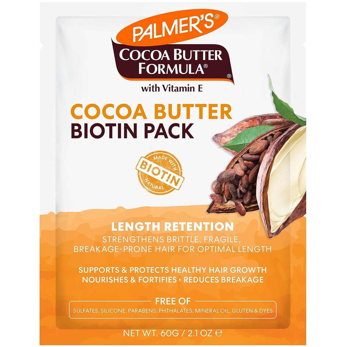 Palmer's Cocoa Butter & Biotin Conditioner Pack for Hair Length Retention, Strengthening