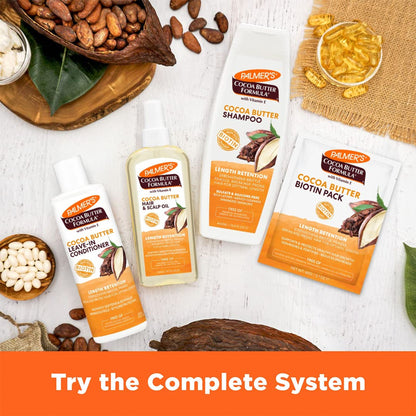 Palmer's Cocoa Butter & Biotin Leave-in Conditioner for Hair Length Retention, Strengthening & Shine