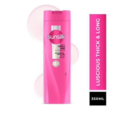Sunsilk Lusciously Thick & Long Shampoo with Keratin Yoghurt Protein & Macademia Oil Paraben-Free