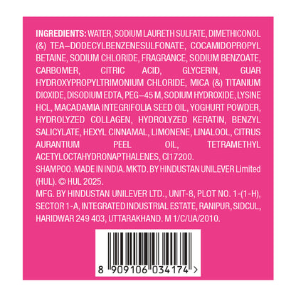 Sunsilk Lusciously Thick & Long Shampoo with Keratin Yoghurt Protein & Macademia Oil Paraben-Free