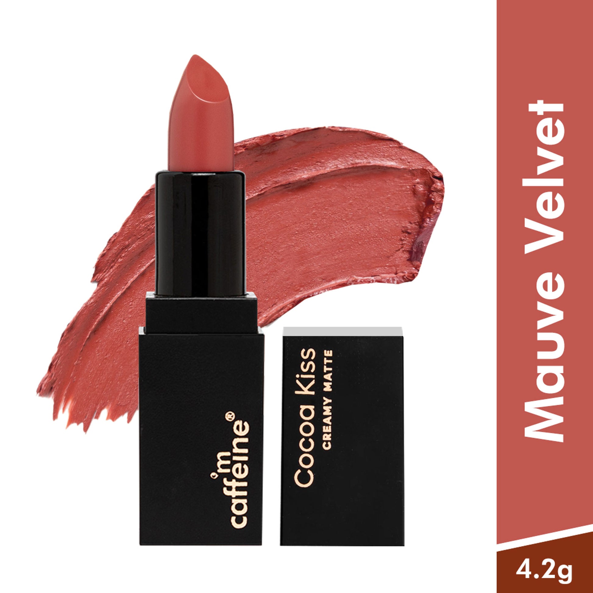 MCaffeine Cocoa Kiss Creamy Matte Lipstick - Mauve Velvet