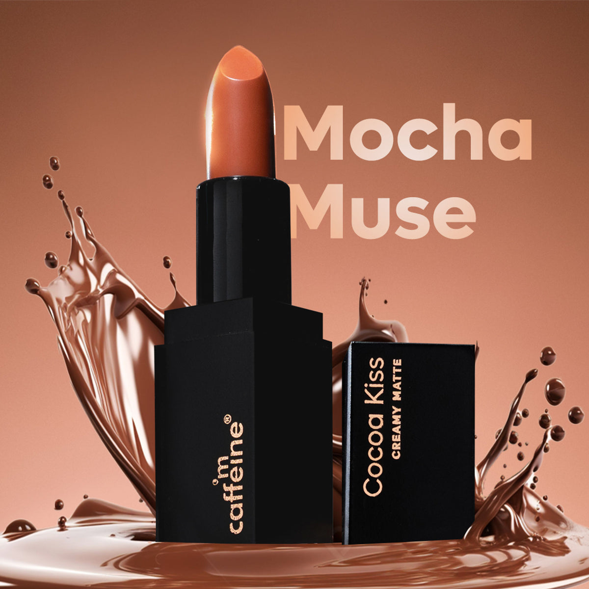 MCaffeine Cocoa Kiss Creamy Matte Lipstick - Mocha Muse