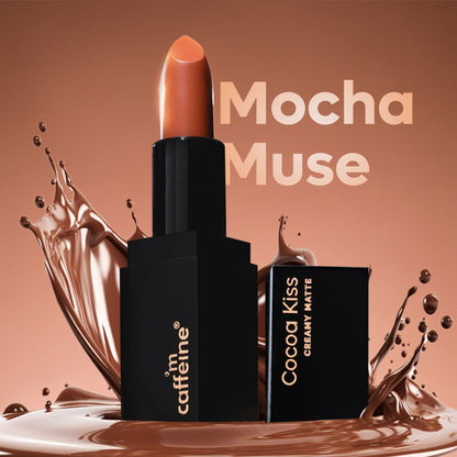 MCaffeine Cocoa Kiss Creamy Matte Lipstick - Mocha Muse