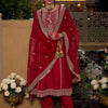 Indyancart IE Women Ethnic Motifs Embroidered Panelled Kurta with Trousers & With Dupatta