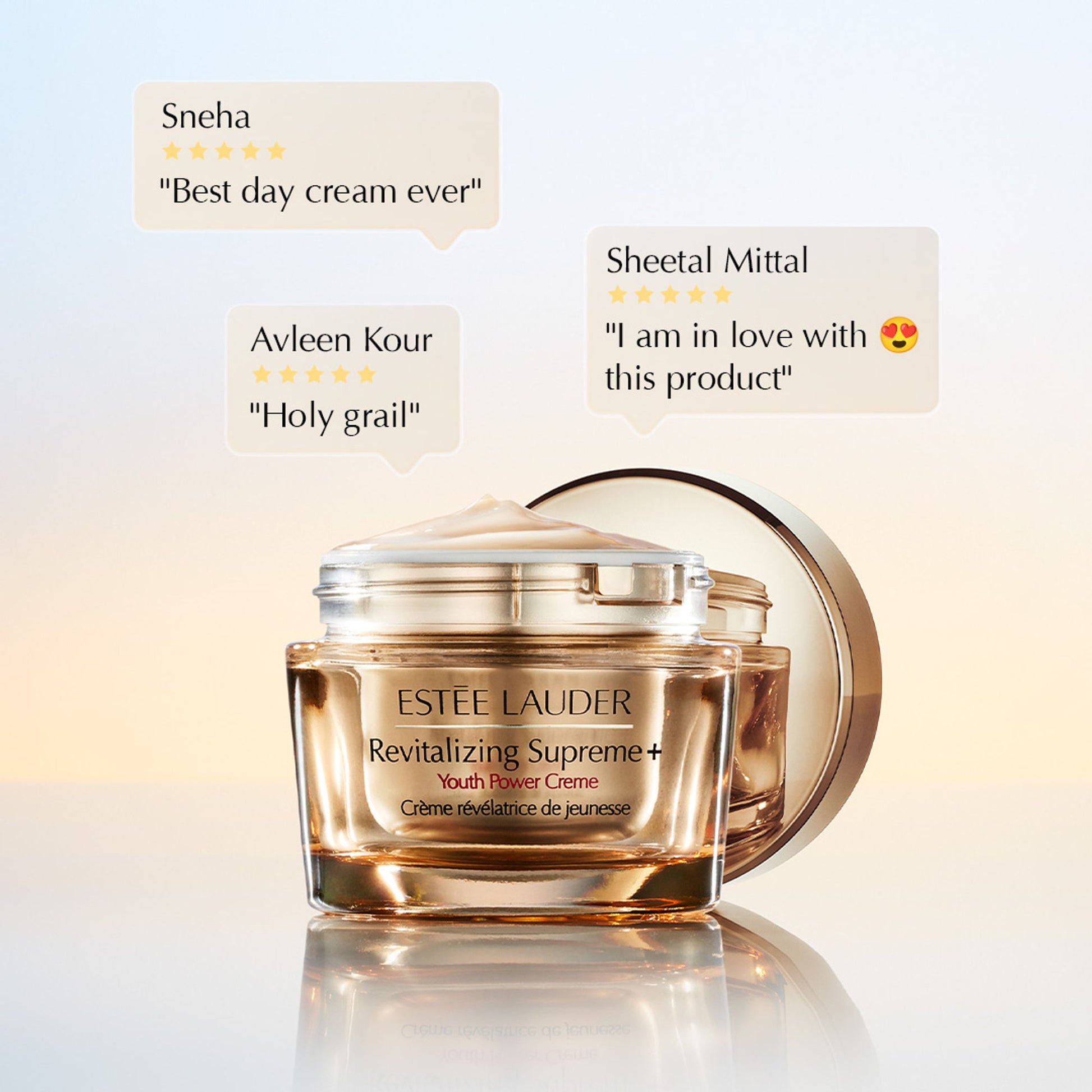 Estee Lauder Revitalizing Supreme+ Youth Power Creme Moisturizer with Hyaluronic Acid & Caffeine