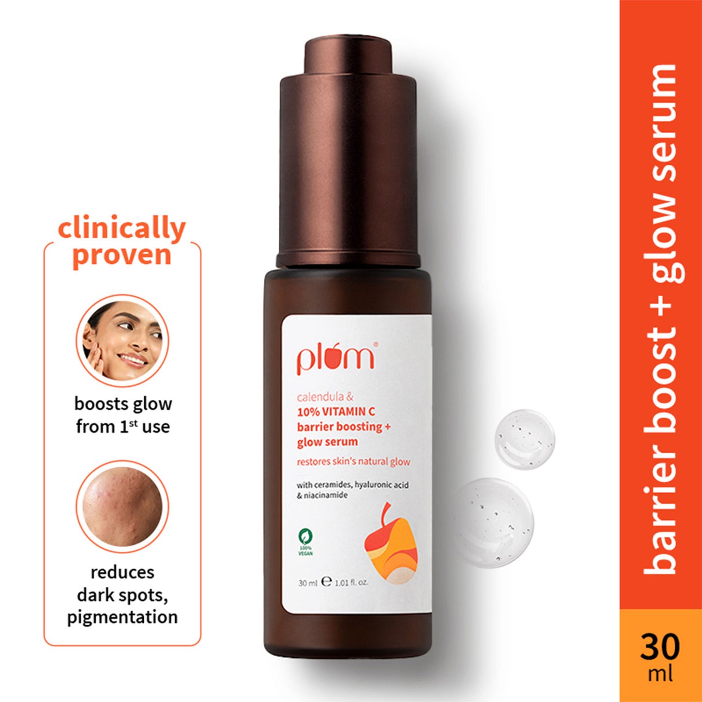 Plum Calendula & 10% Vitamin C Barrier Boosting + Glow Serum