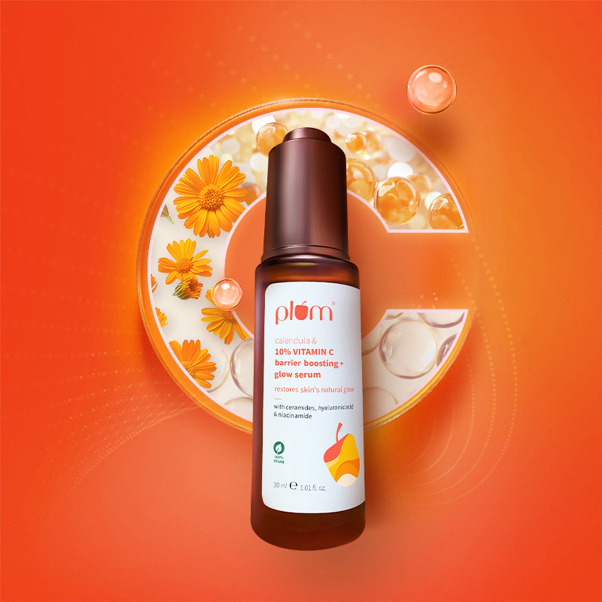 Plum Calendula & 10% Vitamin C Barrier Boosting + Glow Serum