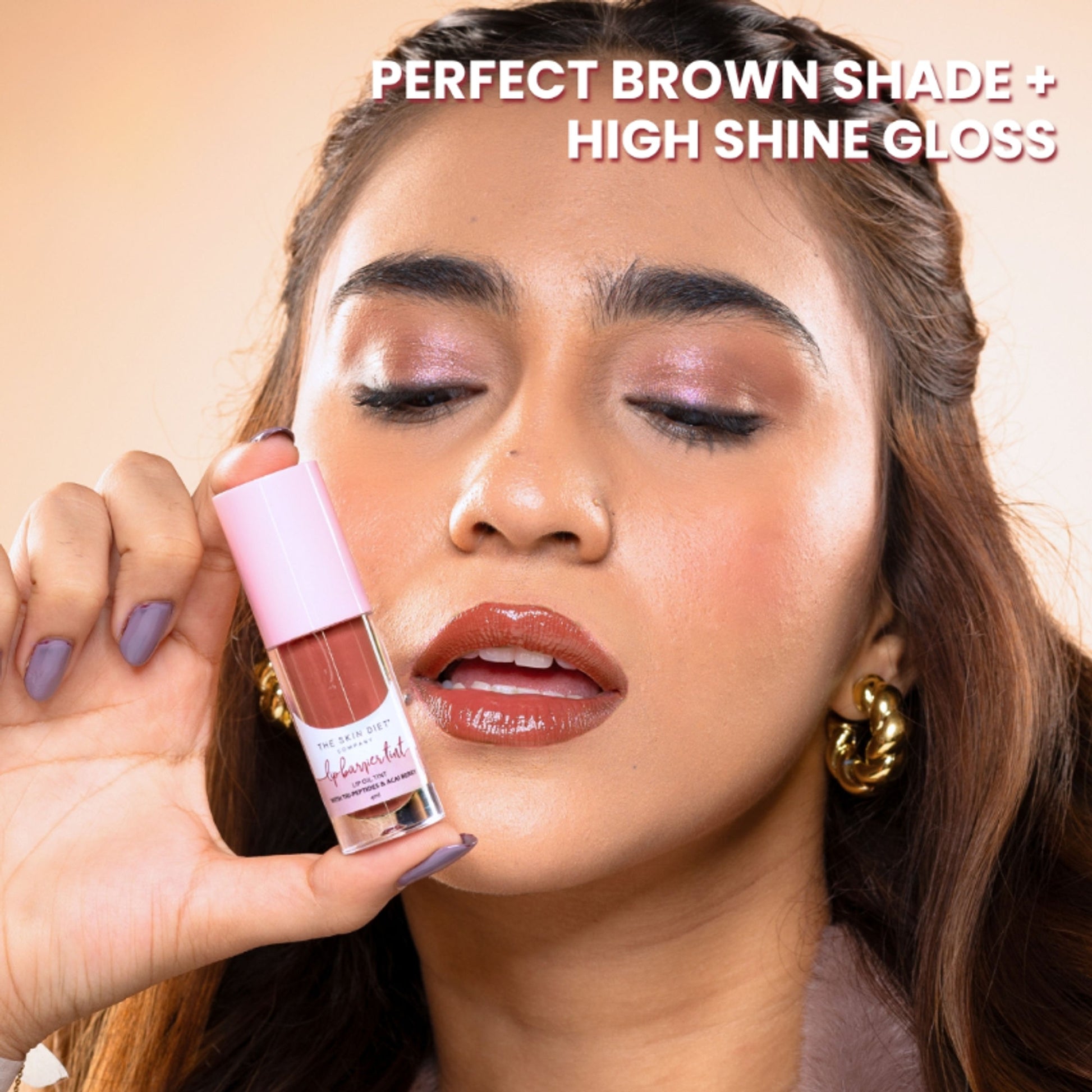 The Skin Diet Company Lip Barrier Tint To Hydrate & Plump Dry, Pigmented Lips - Fall Brown