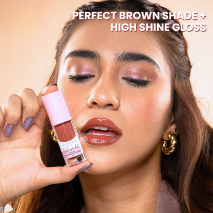 The Skin Diet Company Lip Barrier Tint To Hydrate & Plump Dry, Pigmented Lips - Fall Brown