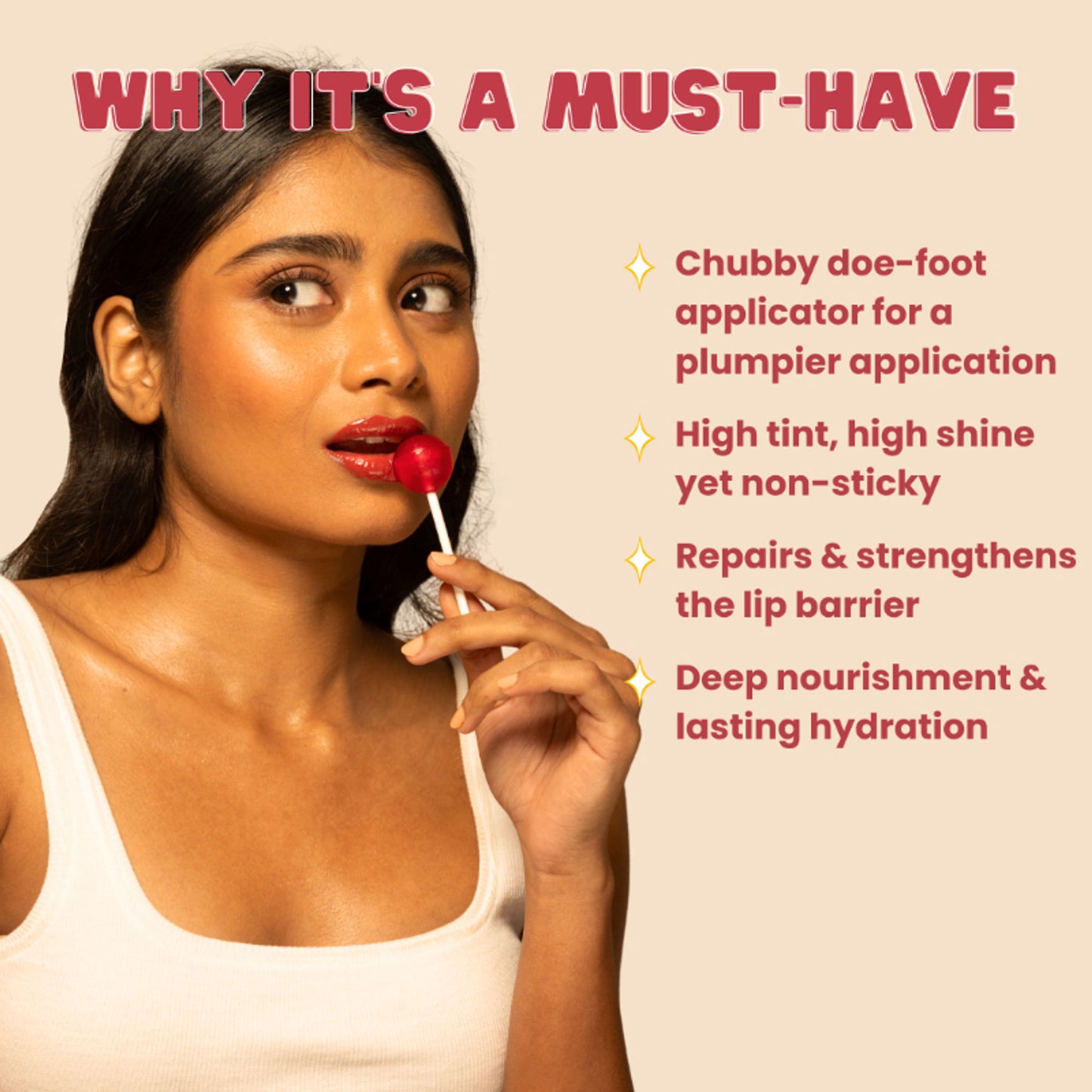 The Skin Diet Company Lip Barrier Tint To Hydrate & Plump Dry, Pigmented Lips - Mi Amor