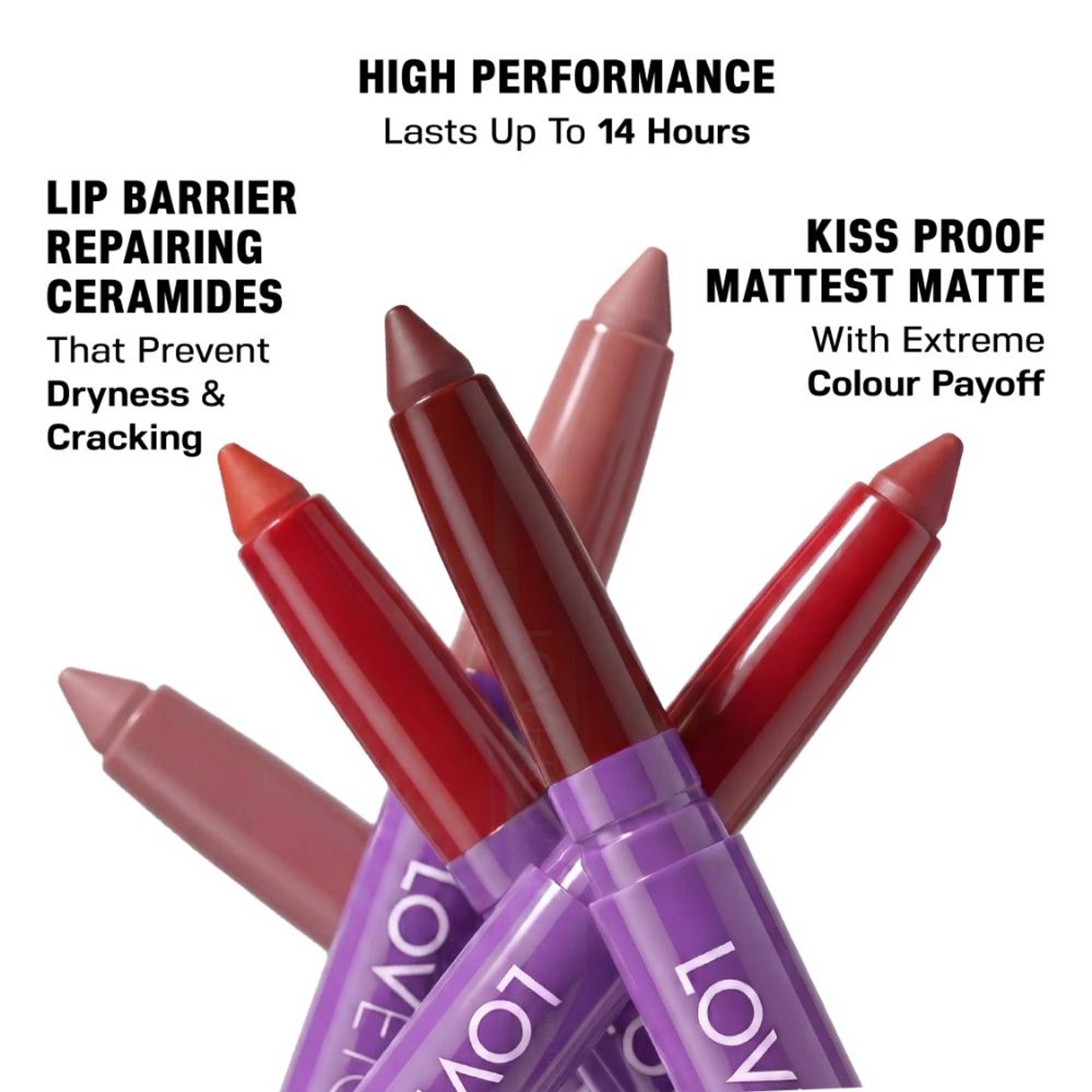 LOVETC Matte Muse Etc Smudge-Proof Crayon Lipstick - Toffee Nude