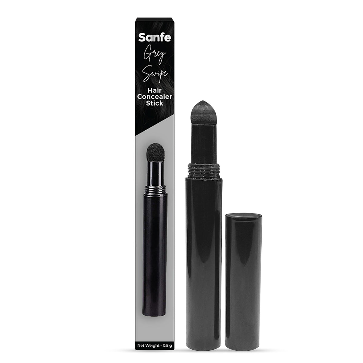 Sanfe Instant Hairline Powder Stick, Root Concealer For Gray Roots, Hair Colour Touch Up For Unisex
