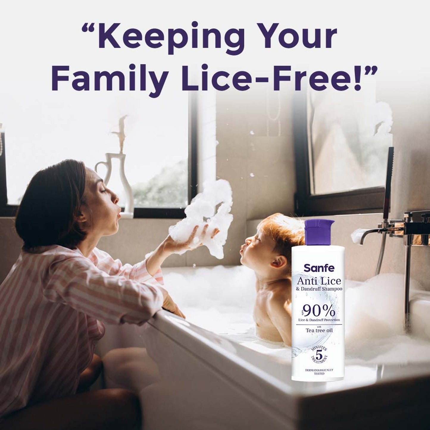 Sanfe Anti Lice & Dandruff Shampoo