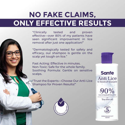 Sanfe Anti Lice & Dandruff Shampoo