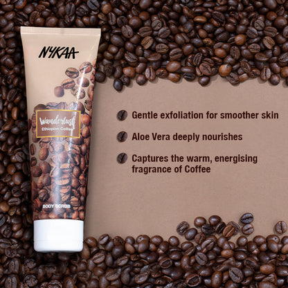 Nykaa Wanderlust Exfoliating Body Scrub - Ethiopian Coffee