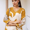 Dhiyona IE Women Floral Printed Regular Sequinned Kurta with Salwar