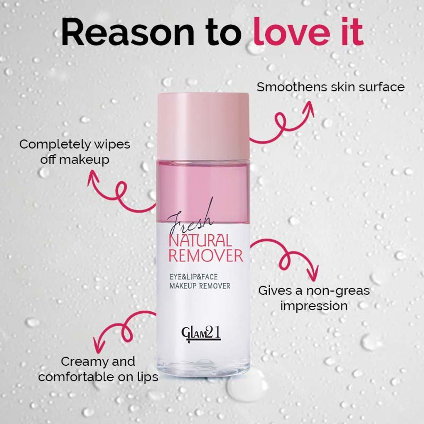 GLAM21 Mild And Residue Free Non-Greasy Smoothens Skin - Pink Blossom