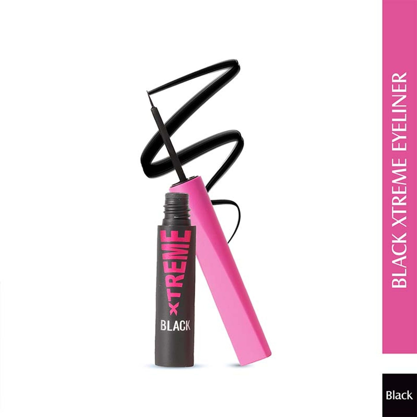 GLAM21 Xtreme Black Eyeliner Smudge Proof Matte Formula - Black