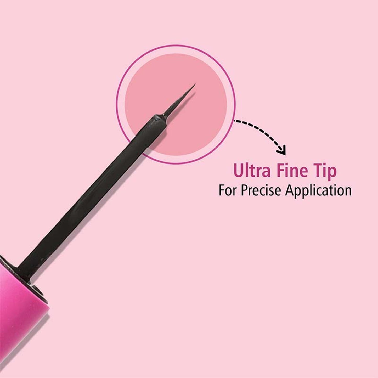 GLAM21 Xtreme Black Eyeliner Smudge Proof Matte Formula - Black