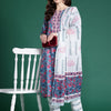 Dhiyona IE Floral Printed Pure Cotton Kurta with Trousers & With Dupatta