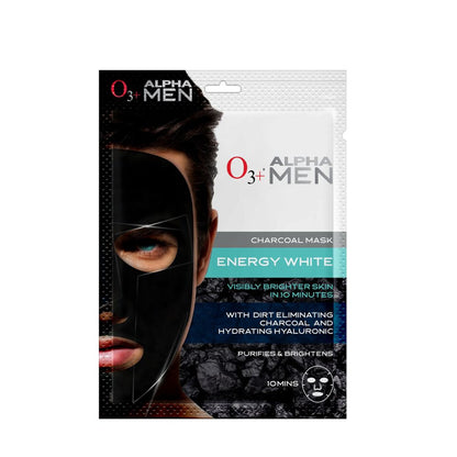 O3+ Alpha Men Energy White Charcoal Face Sheet Mask
