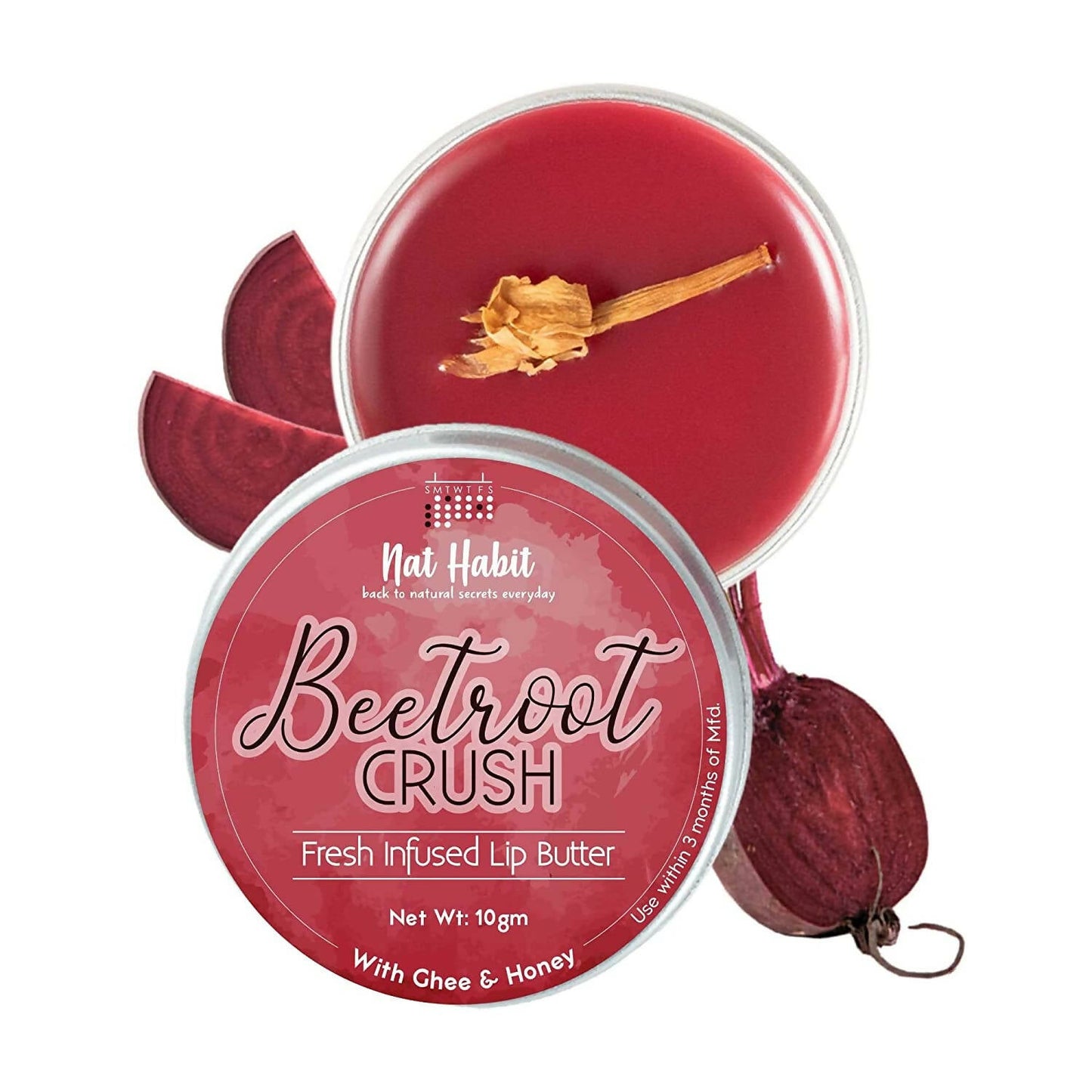 Nat Habit Beetroot Crush Lip Balm - Indyancart