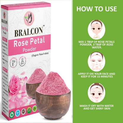 BRALCON Organic Rose Petal Powder