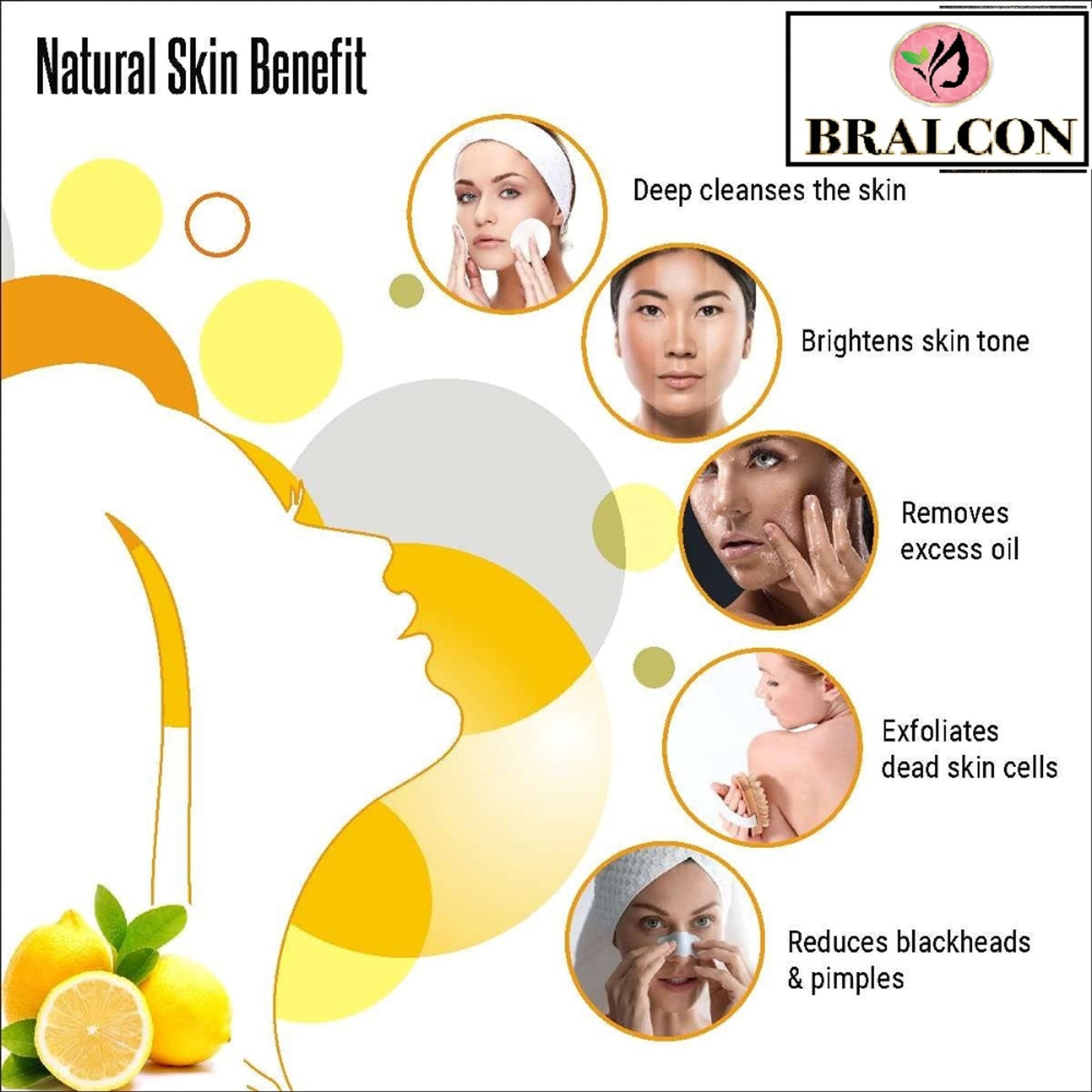 BRALCON Organic Lemon Peel Powder