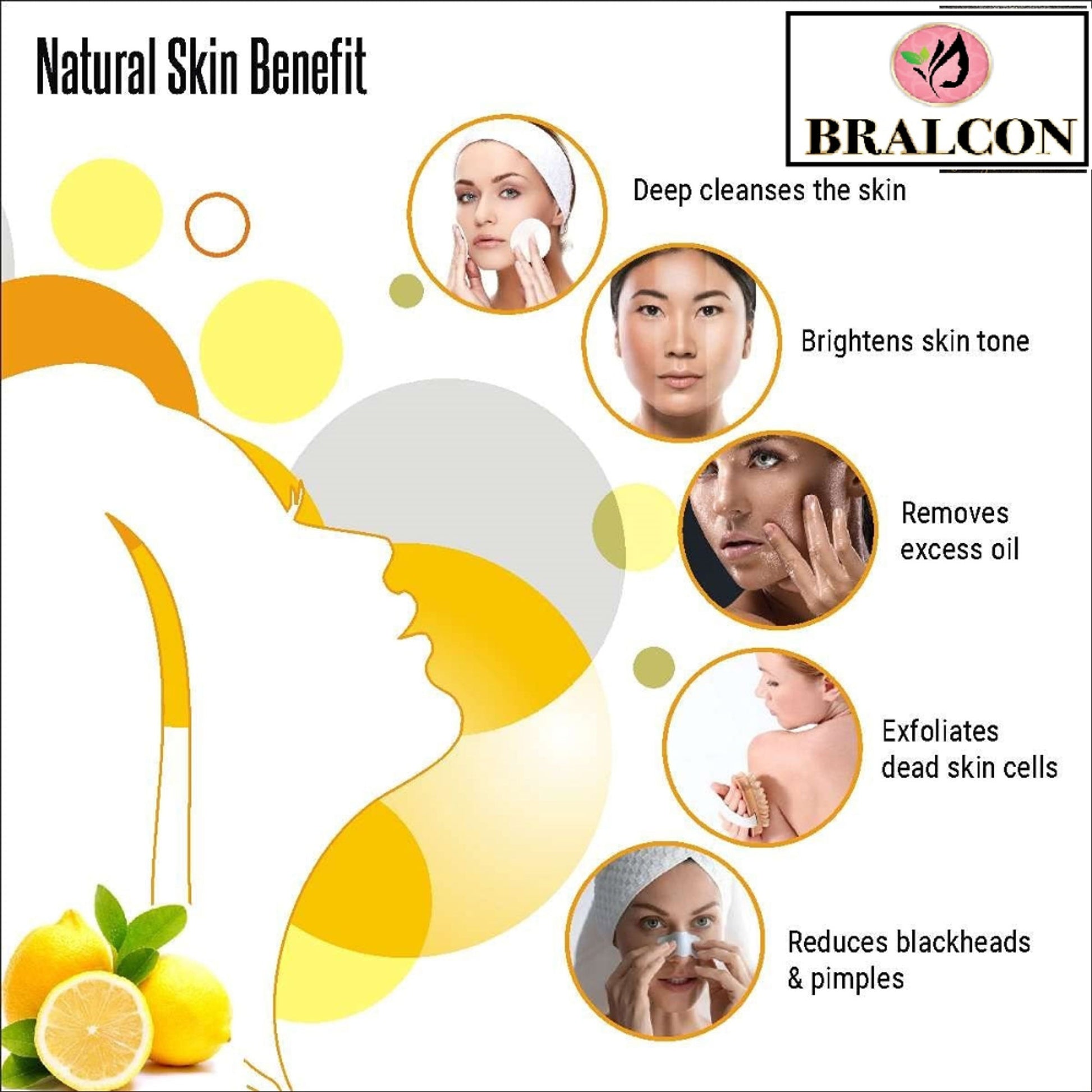 BRALCON Organic Lemon Peel Powder
