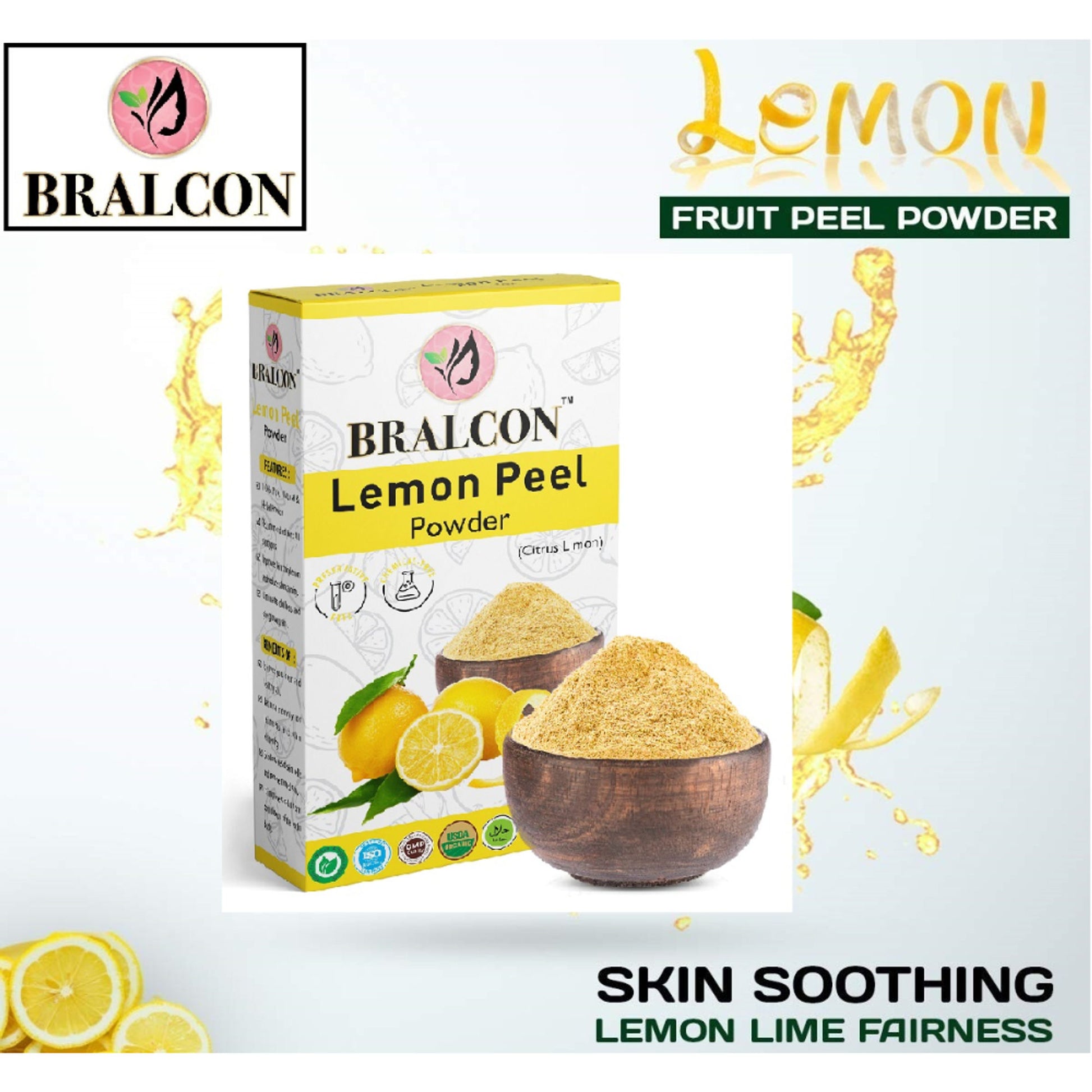 BRALCON Organic Lemon Peel Powder
