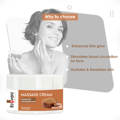 ECOVANI Essential Sandalwood Massage Cream