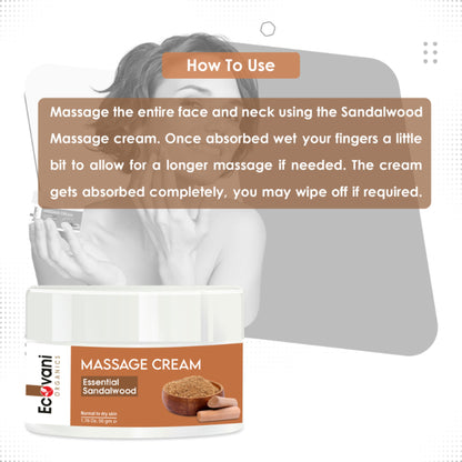 ECOVANI Essential Sandalwood Massage Cream