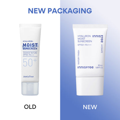 Innisfree Hyaluron Moist Sunscreen SPF 50+ PA++++, No White Cast, Watery Finish