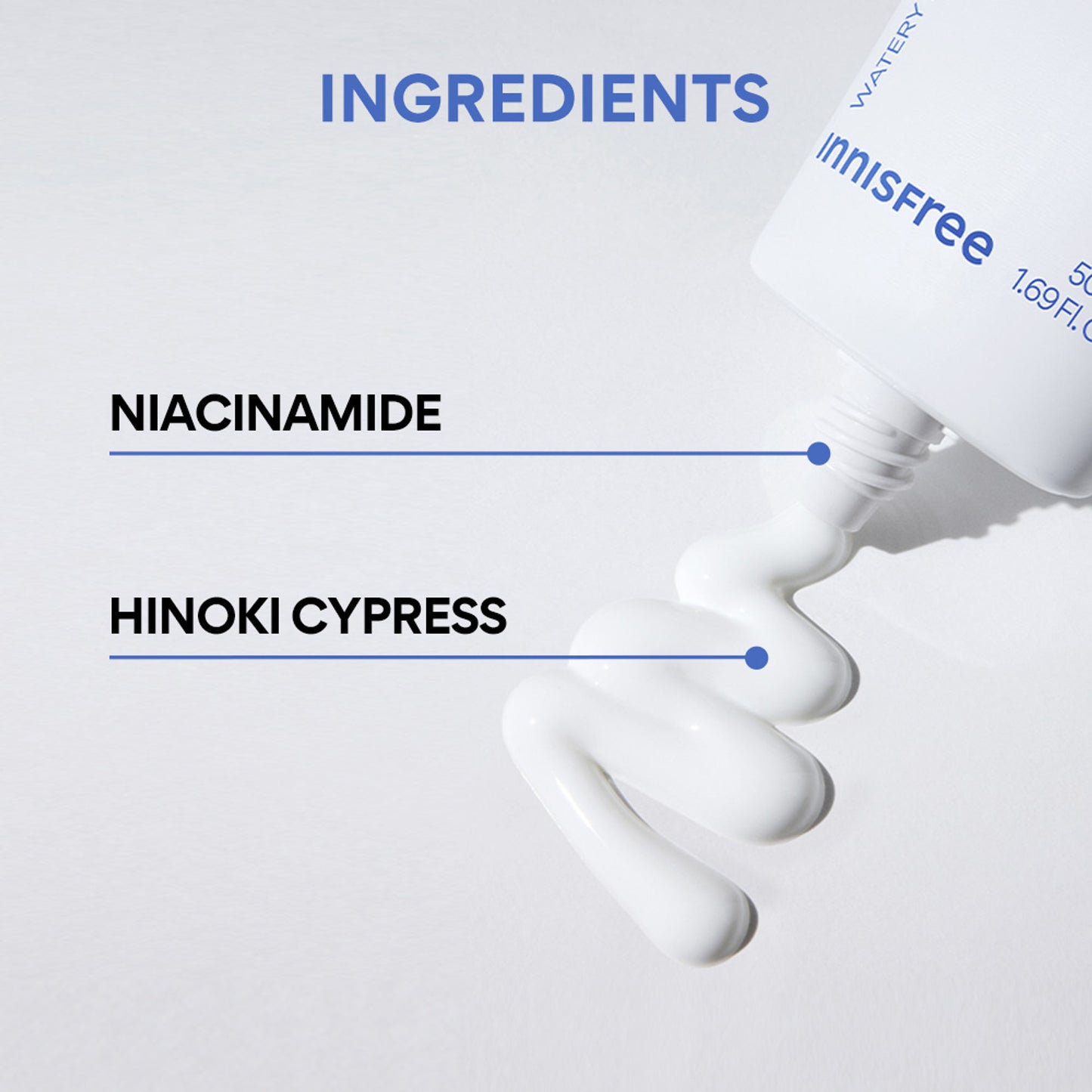 Innisfree Hyaluron Moist Sunscreen SPF 50+ PA++++, No White Cast, Watery Finish