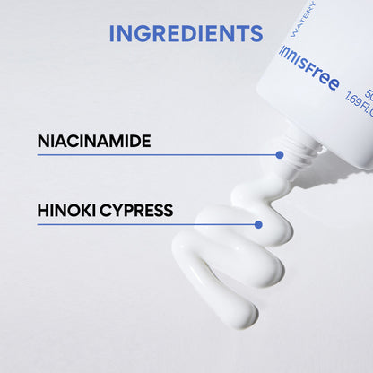 Innisfree Hyaluron Moist Sunscreen SPF 50+ PA++++, No White Cast, Watery Finish