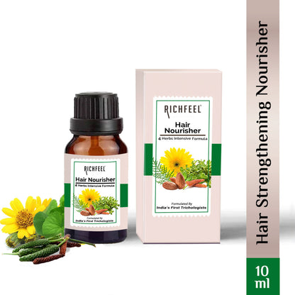 Richfeel Hair Nourisher Oil - Hair Fall Control & Growth Treatment, Trichologist-Developed Formula