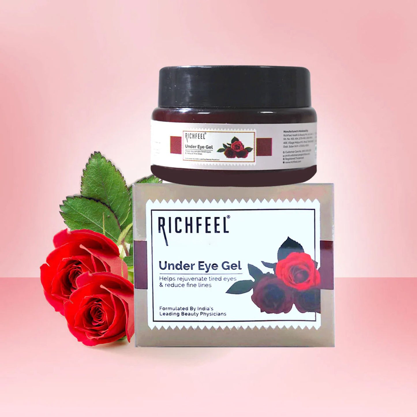 Richfeel Under Eye Gel for Dark Circles, Puffy Eyes, Wrinkles & Fine Lines Removal for Women & Men
