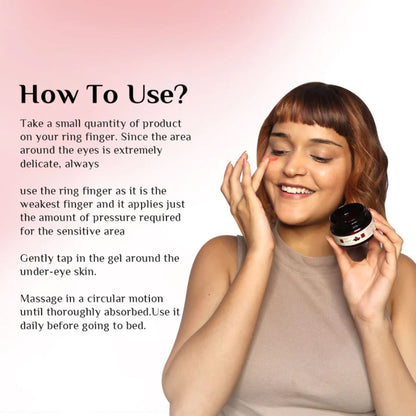 Richfeel Under Eye Gel for Dark Circles, Puffy Eyes, Wrinkles & Fine Lines Removal for Women & Men